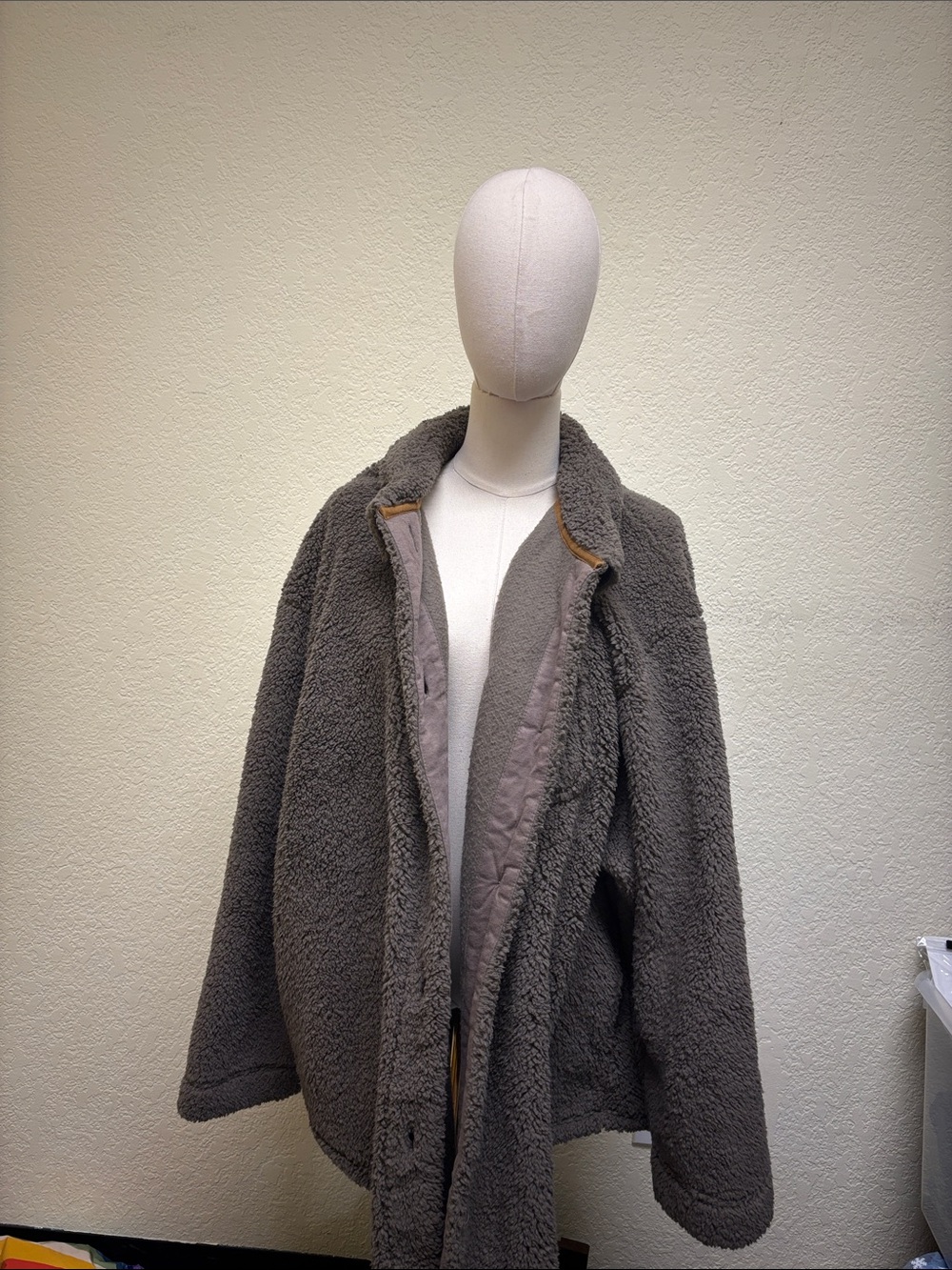 Koolaburra Gray Teddy Sherpa Coat